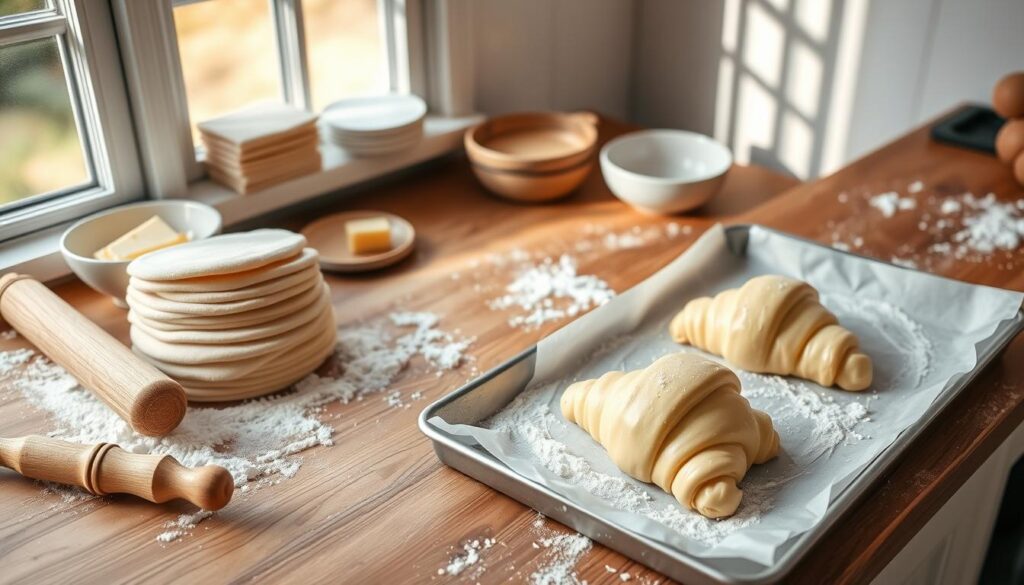 Swiss Butter Croissant Proofing Process