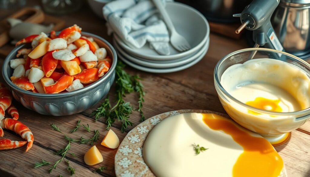 Crab Brûlée Assembly Preparation